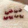 Zircon Flocked Pony Pendant Earrings Retro Natal Year Versatile Earrings New Chinese Earrings