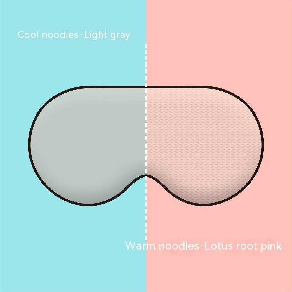 Máscara para os olhos de dupla finalidade quente e fresca, sombreamento e ventilação de seda gelada Máscara para os olhos para dormir