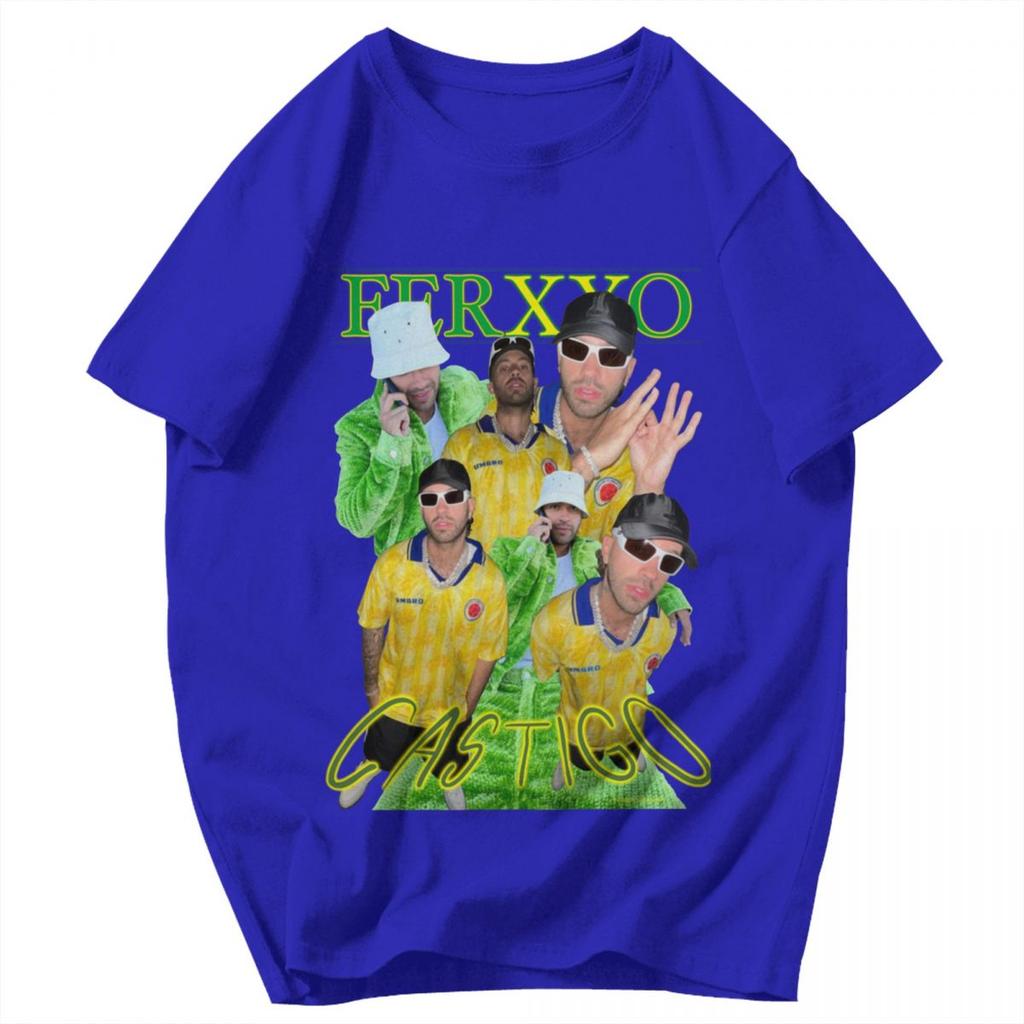 Men T Shirt Ferxxocalipsis Tour 2025 Feid Ferxxo Awesome Pops Y2K Graphic Crewneck Unisex Clothes T Shirts