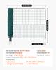 Temporary Fence with Posts, 1.05 x 25m Plastic Mesh Fencing, Garden Safety Fences Netting with Double-Spike Stakes & Guy Ropes, Temporary Fence for