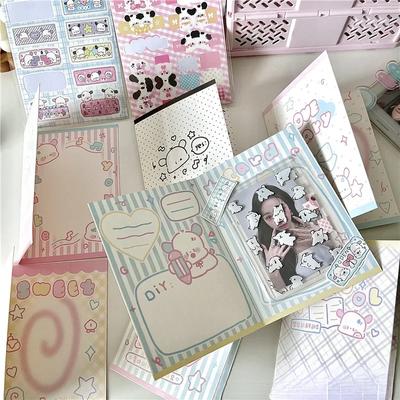 30ks korejské INS Kawaii Candy Puppy skládací zadní karta Kpop Idol 3palcová fotografická karta DIY Decor Balení Zanechat vzkaz Pevný karton