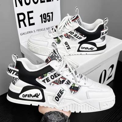 Scarpe Casual Graffiti da Uomo Comfort Sneakers da Uomo Moda Scarpe con Zeppa da Uomo Versatili Scarpe da Tempo Libero da Uomo Sneakers con Zeppa