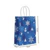 StoBag, Sacs Cadeaux de Noël Bleus, Célébrer Joyeux Père Noël motif Flocon de Neige, emballage snacks, Papier Réutilisable, 12/30 pcs