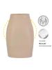 Elegant PU Leather Hip-Hugging Skirt: Retro, Slimming, Built-In Padding, Slit Midi Design for Women - Autumn/Winter