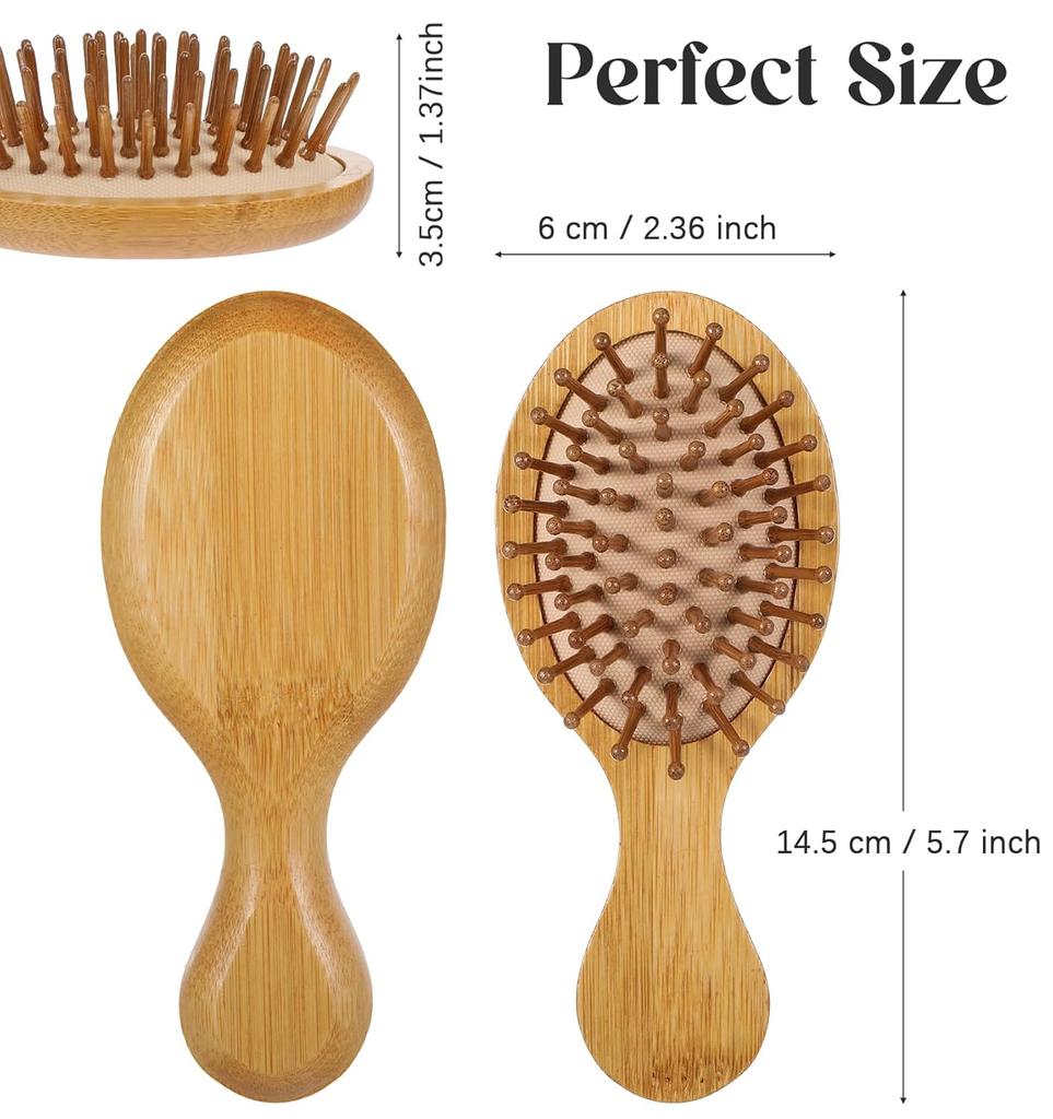 Bamboo Vent Hair Brush & Comb Painting Kit Eco-friendly DIY Gift for Home Use Child Crafts