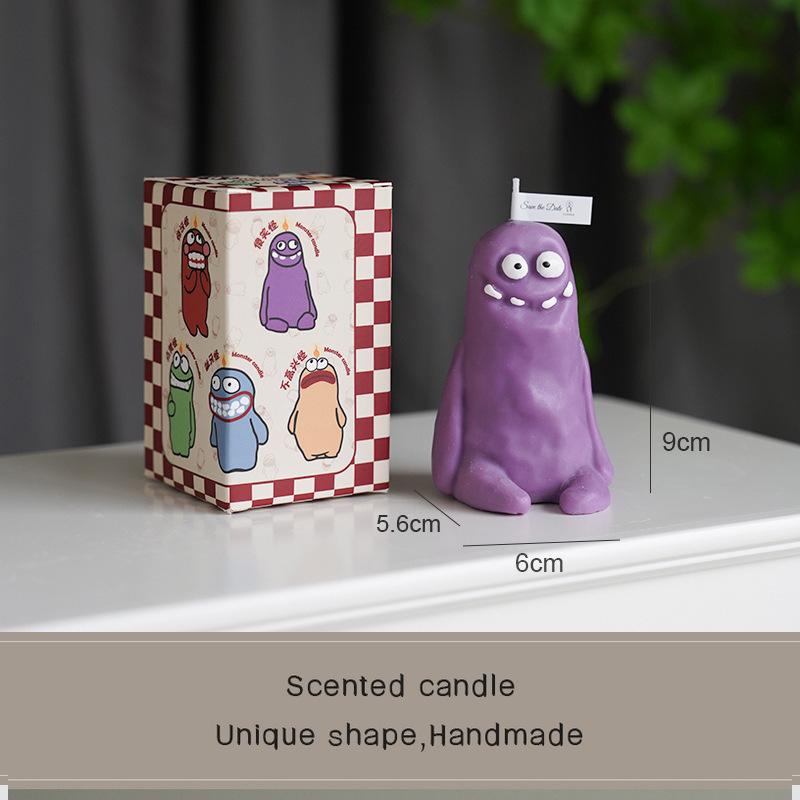 Clay Man Monster Candle Funny Creative Fragrance Birthday Gift Souvenir Handmade Scented Candle