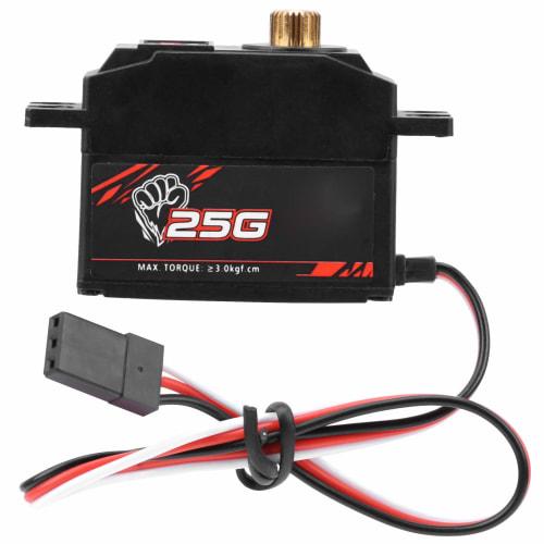 Ongwan S0025M 25g Metal Gear Digital Servo Spare Part for 1/12 Scale RC Car Boat Models, RC Car Robots, Low Noise and Low Power Consumption