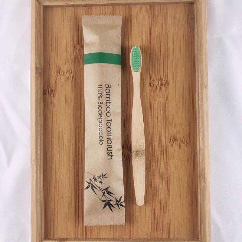 5Pcs Disposable Natural Bamboo Toothbrush Soft Bristle Bamboo Toothbrushes Soft Dental Oral Care Random Color