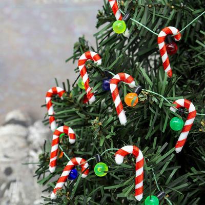 20PCS Mini Candy Cane Christmas Tree Decoration Xmas Pendant DIY Home Decor Merry Christmas Children Toy New Year Navidad 2025