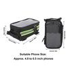 Hook and Loop Straps Bicycle Phone Bag 600D Nylon , TPU Bike Top Tube Bag  Cycling Gear Carrying
