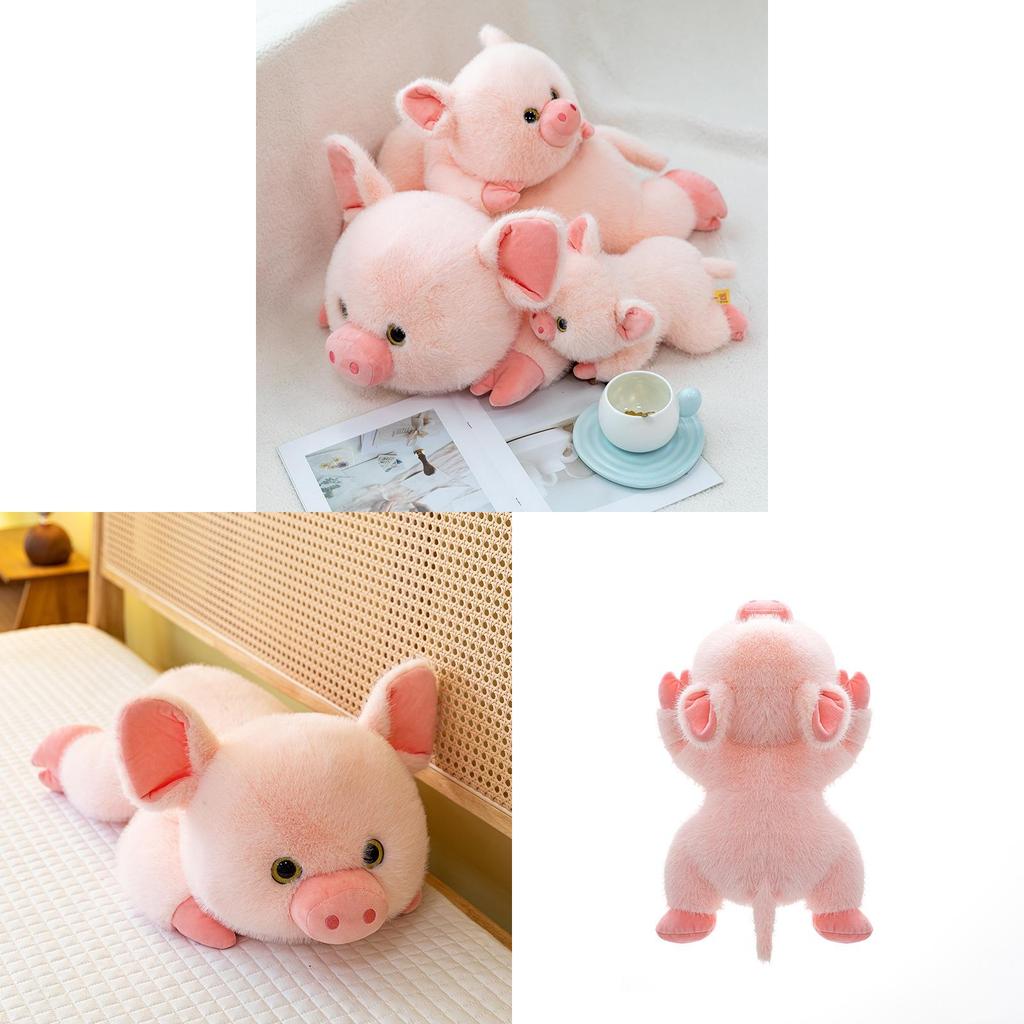 Plush Pig Sitting Toy With Soft Pp Cotton For Kids And Teens Playroom Decor