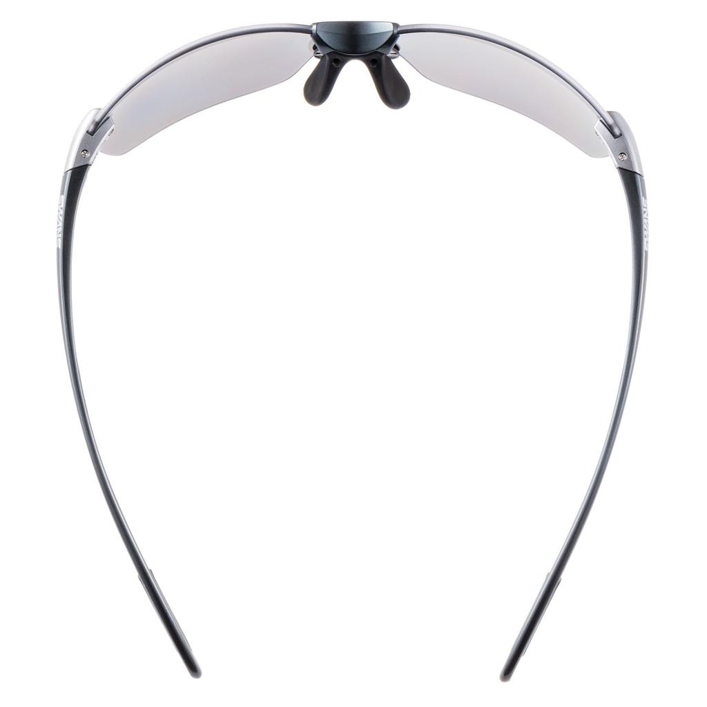 SWANS Airless Leaf Fit Polarized Sports Model Dark Gunmetallic x Light for and Sunglasses, SALF-0051 GMR, Silver, Driving, Fishing, Running, Hiking.