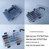 Glass Seed Bead Organizer: 64-Compartment Transparent DIY Jewelry Storage Box