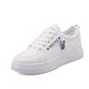 Scarpe Bianche Piccole Donna Sneakers con Plateau Quattro Stagioni Scarpe Casual in Pelle Donna Scarpe Basse Scarpe da Skate per Studenti da Esterno