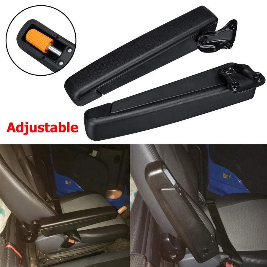 1x Universal Black Right RV Van Motorhome Boat Truck Adjustable Car Seat Armrest