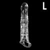 Delay Ejaculation Elastic Crystal Penis Ring Male Reusable Condoms Testis Bondage Cock Extender Sleeve Sex Toys for Men
