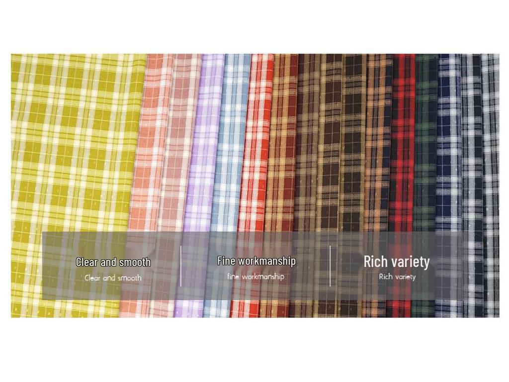 Spring/Summer Lolita Plaid TR Stretch Jacquard Fashion Fabric