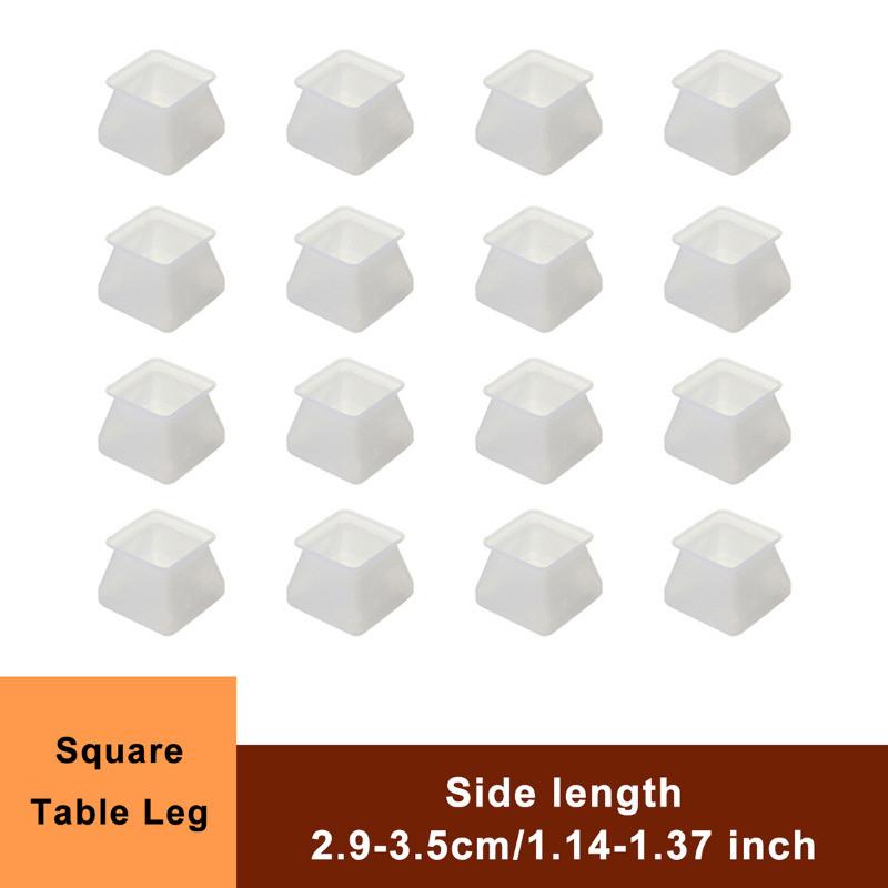 8/16Pcs Anti-slip Chair Leg Caps Silicone Table Cover Feet Pads Floor Protectors Furniture Accessories