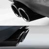 DSYCAR 1pair Chrome Plating Stainless Steel Car Exhaust Muffler Tip Pipes Covers ,universal Car Accessories