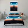Vintage Ship Art Decor Set Soft Comfortable Duvet Cover Bedding Set Included 1*Duvet Cover & 2*Pillowcases, Gift