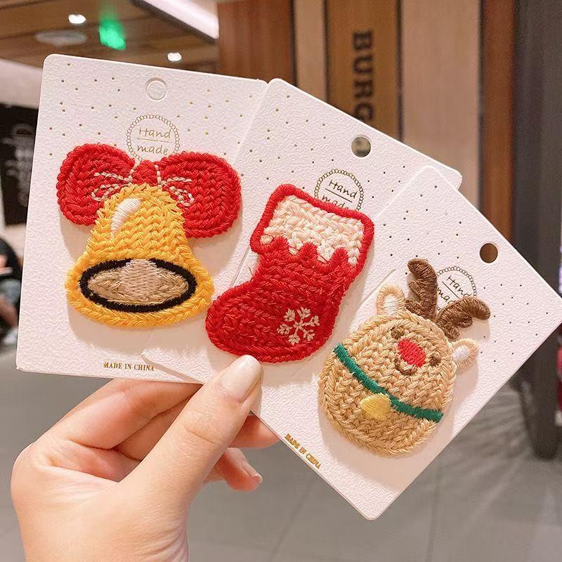 Korean Style Christmas & Winter Hair Clips: Children's Cute Holiday Accessories