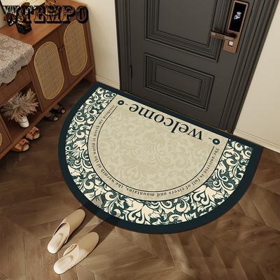Half Circle Floor Mat Household Wear-resistant and Dirt Resistant Floor Mat Bathroom Floor Mat Entrance Door Mat