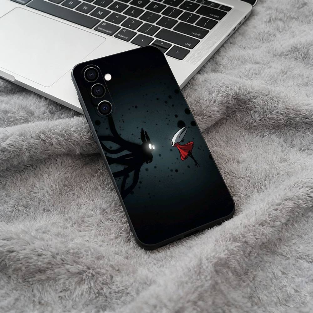 H-Hollow- K-Knight -S-Silksong Black Soft Silicone Phone Case for Samsung Galaxy A73, A71, A72, A70, A53, A52, A51