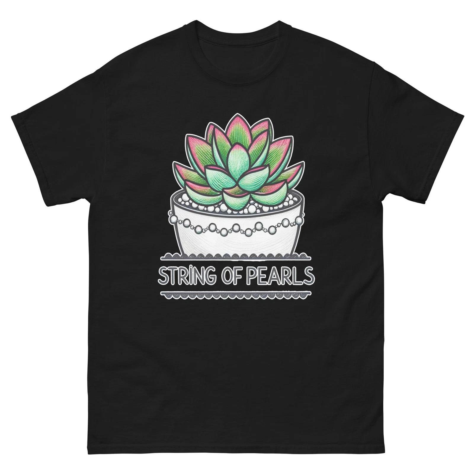 

String Of Pearls Plant Horticulture Landscaping Gardening T-Shirt 4XL