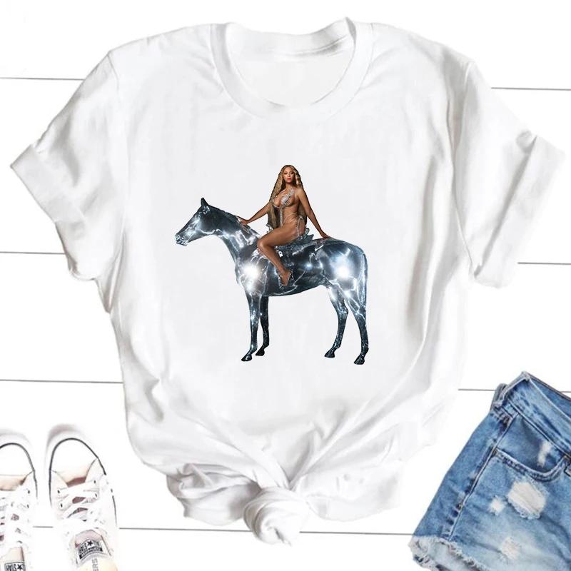 

Beyonce Renaissance World Tour Cotton TShirt 2023 Cotton Short Sleeve T Shirt Harajuku Streetwear Graphic Tee Shirt Oversized S