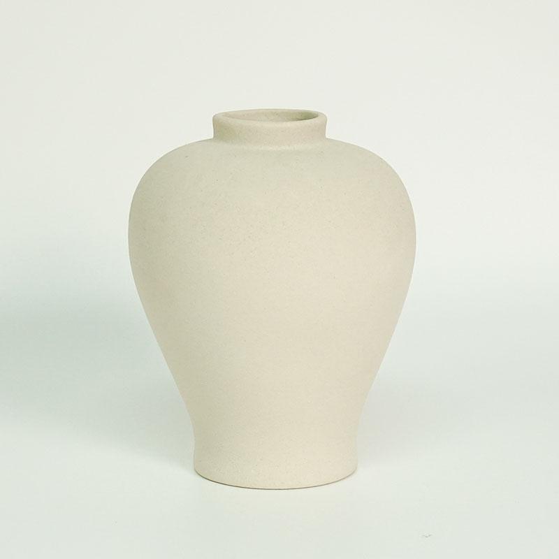 Modern Ceramic Vase for Artificial Plants Flower Vase for Home Office Decor White Geometric Porcelain Vases (White,S) белый