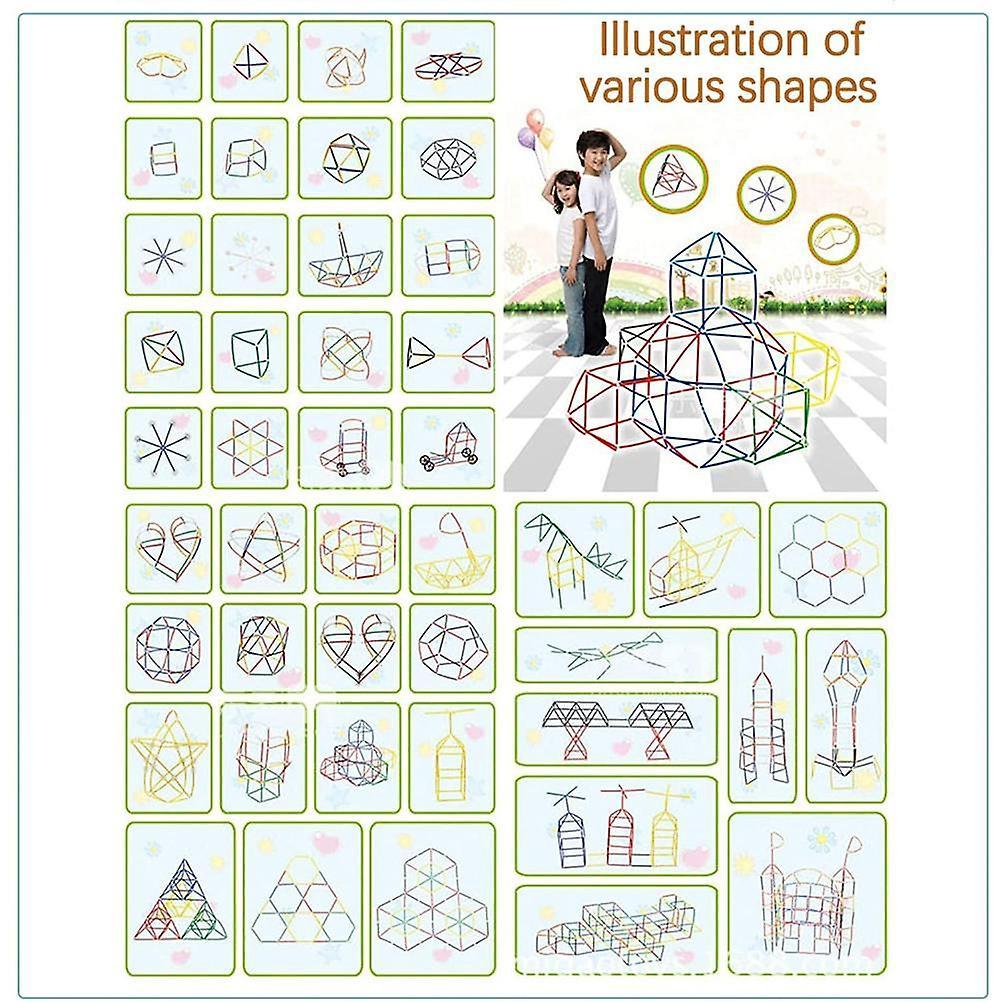 Building Fort Construction Kit DIY Construction Toy Kit Building Learning Toy Set Gift for Boys and Girls
