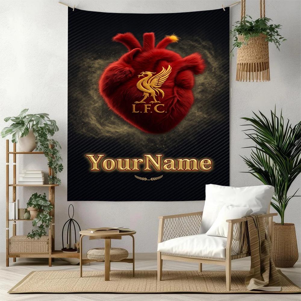 Liverpool Custom Your Name Wall Decor Tapestry Art For Pet Memorial Birthdaywedding Party Backdrop Family Gift