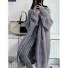 Woman's Long Knitted Casual Coat Autumn Winter Long Sleeves with Pocket Cardigan Sweater Ladies Comfort Warm Sweaters
