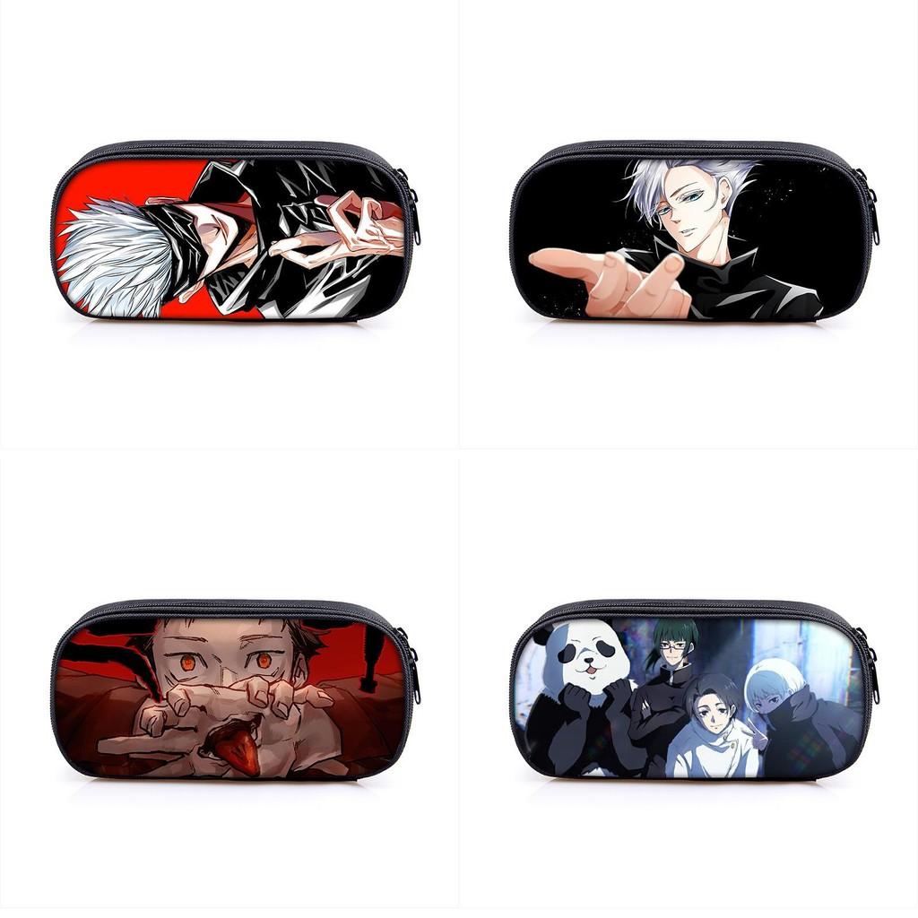 Jujutsu Kaisen Pencil Box With Large Capacity For Students And Makeup Essentials