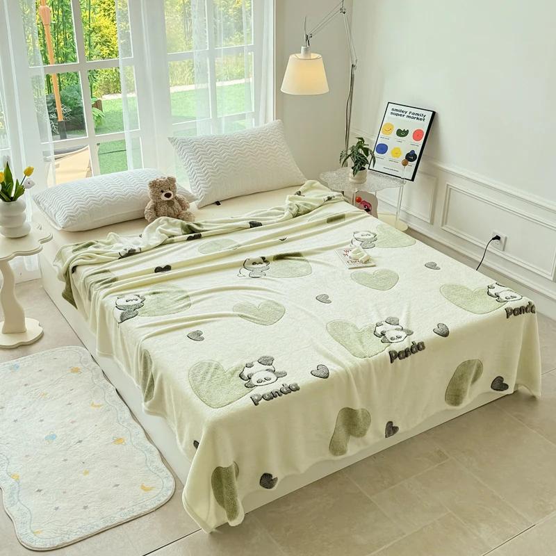 Pink Love Heart Fuzzy Blanket Throw Valentine'S Day Blankets Decorative Soft Cozy Blanket For Home Bed Sofa Couch Chair Gifts