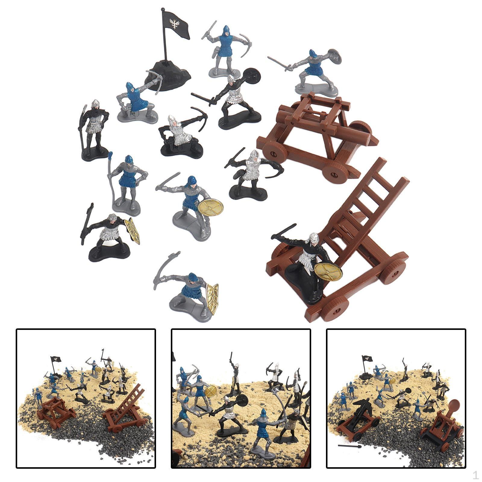 Soldier Model, Mini Medieval Soldiers Model Children Toy Ancient Set(12 A