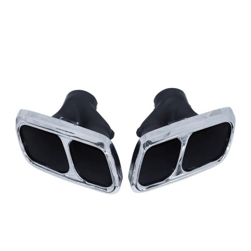 Exhaust Pipe Upgrade for 2014-2022 Range Rover Sport with SVR Quad Square Tailpipes & Matching Body Kit