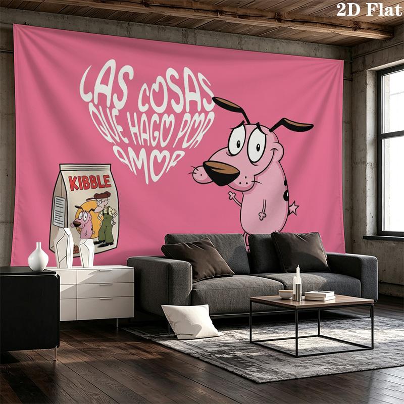 Courage Wall Tapestry Aesthetic Wall Hanging Printed Fabric Blanket Decorative Tapestries for Bedroom Living Room Home Decor
