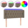 VidaXL LED Headboard Bedroom Furniture Single Bed Accessory Headboard Interior Taupe 3123558