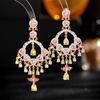 Cubic Zirconia Colorful Tassel Water Eardrop For Women Design Statement Wedding Jewelry Luxury Pendant Earring 925 Silver Needle