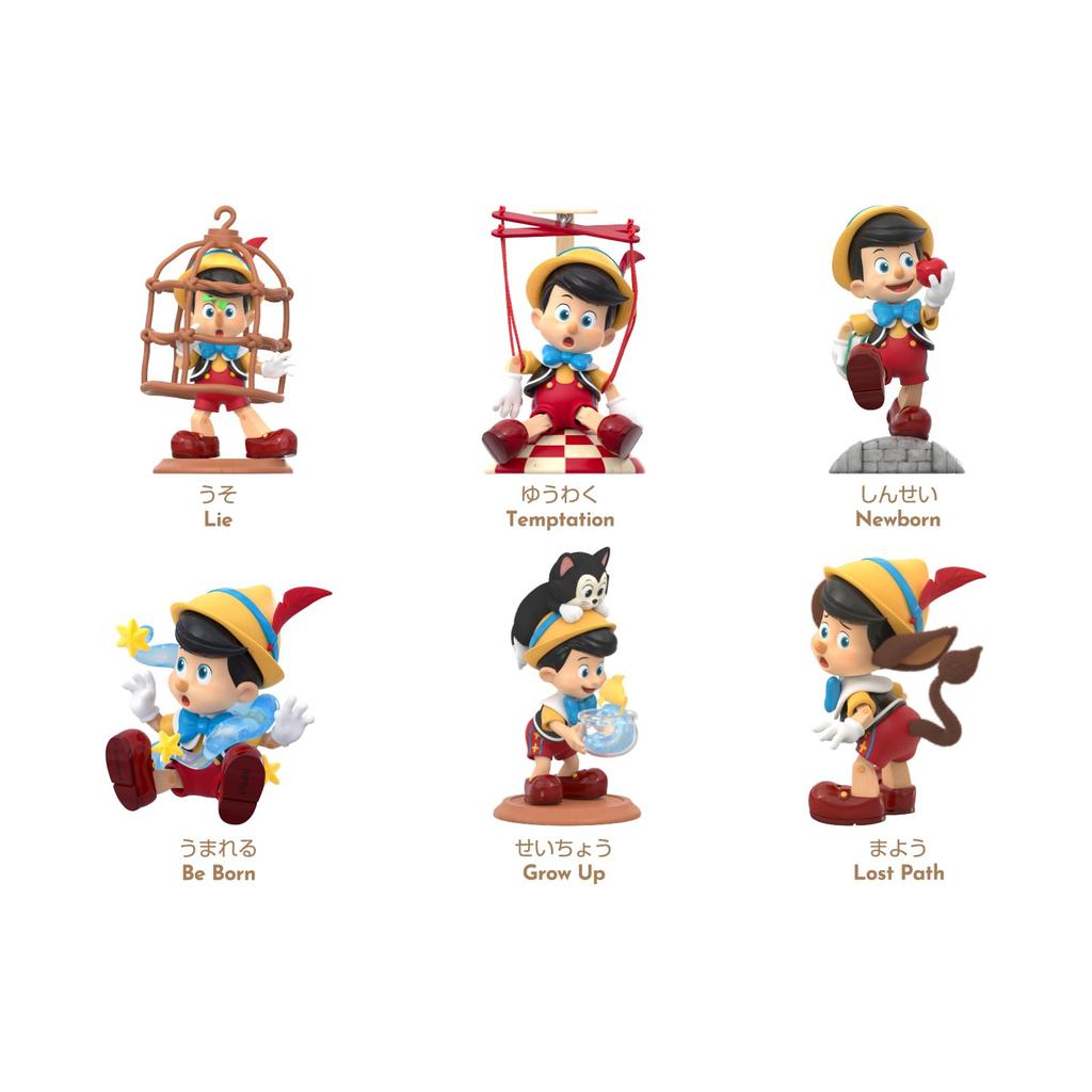 TOP SPIELZEUG Disney Serie Gachapon Blind Box Figur Plastikmodell Premium Weichvinyl Spielzeug Geburtstagsgeschenk Pinocchio Disney Figur Sammlerstück "Pinocchios
