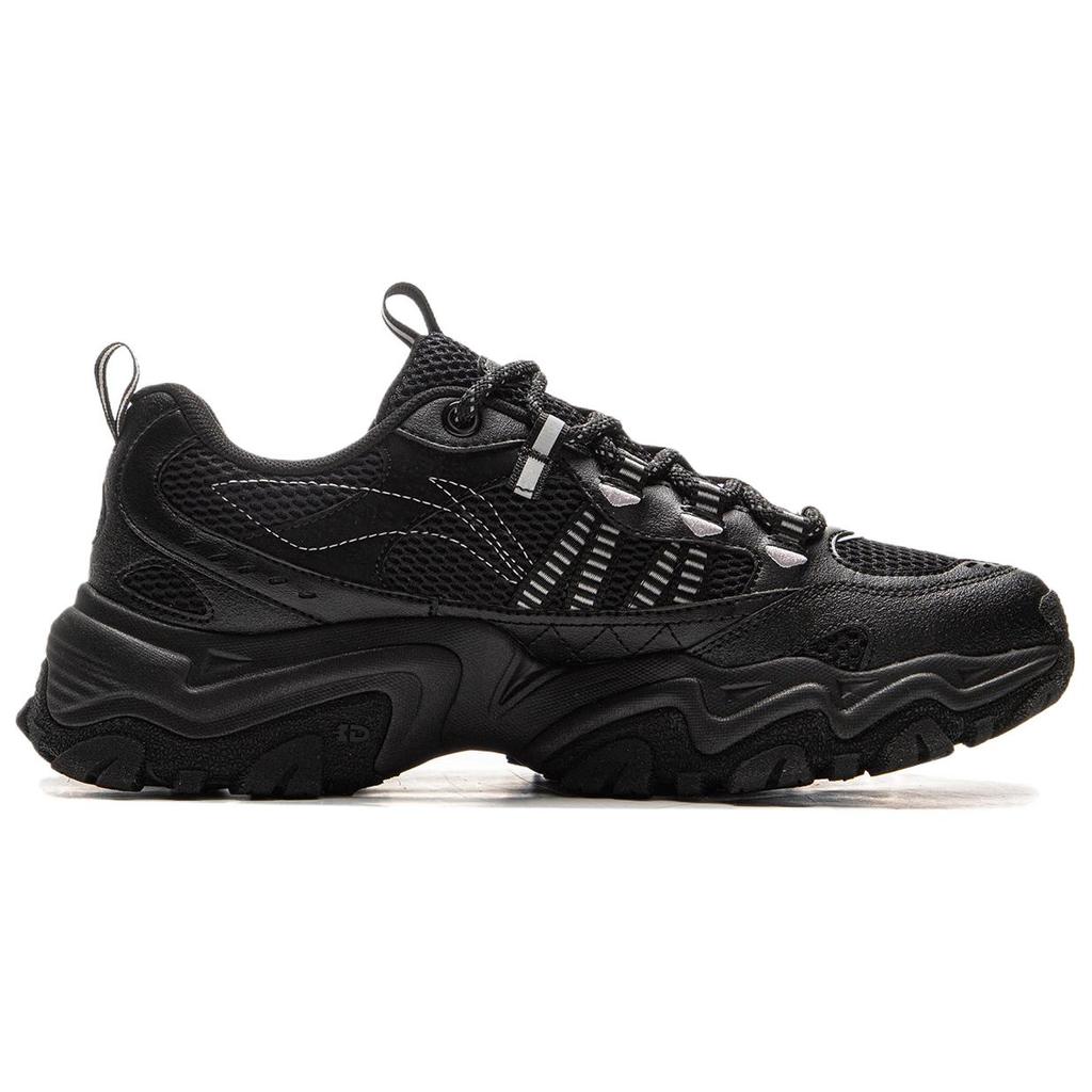 Li Ning Shan Xing Dämpfung Rutschfest Abriebfest Unterstützung Niedrig geschnitten Freizeitschuhe Herren Schwarz AGCV375-2
