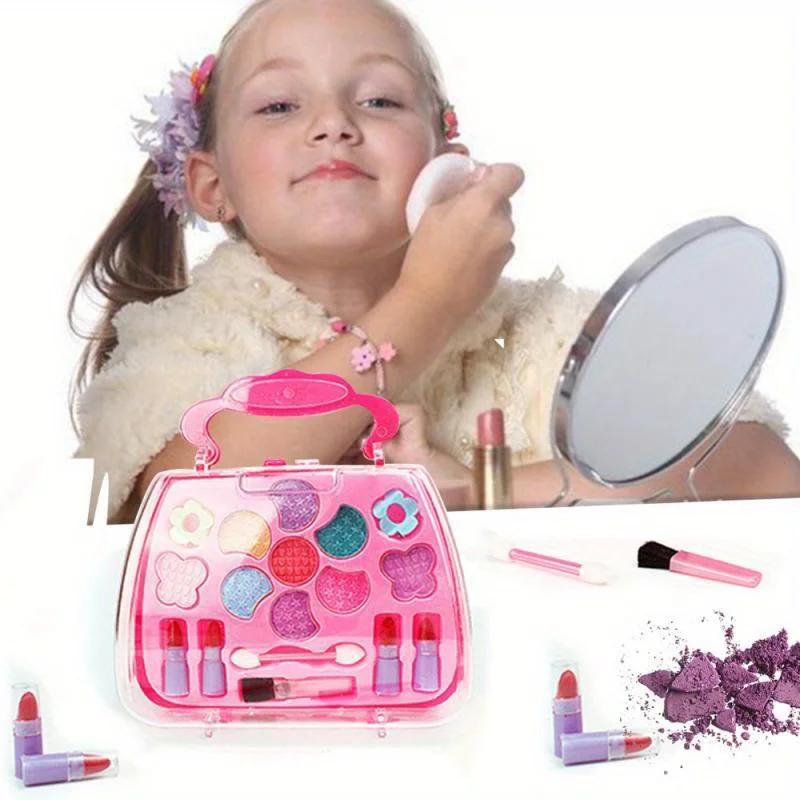 Kids Makeup Kit for Girl Washable Kids Makeup Kit Girl Toys Real Little Girls Makeup Kit for Kids Children Princess Play Makup