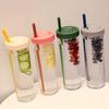 New 800ML Water Bottle Leak-Proof Clear Drinking Cup With Tea Filter High Temperature Resistance Sippy Cup Office