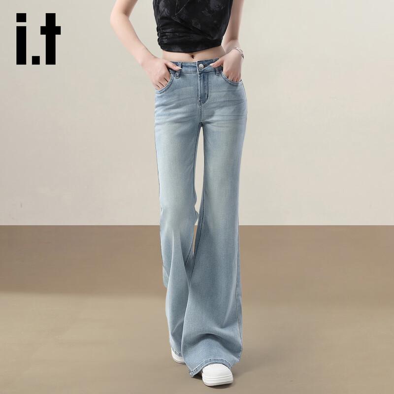 izzue it Women's High-Waist Flared Jeans