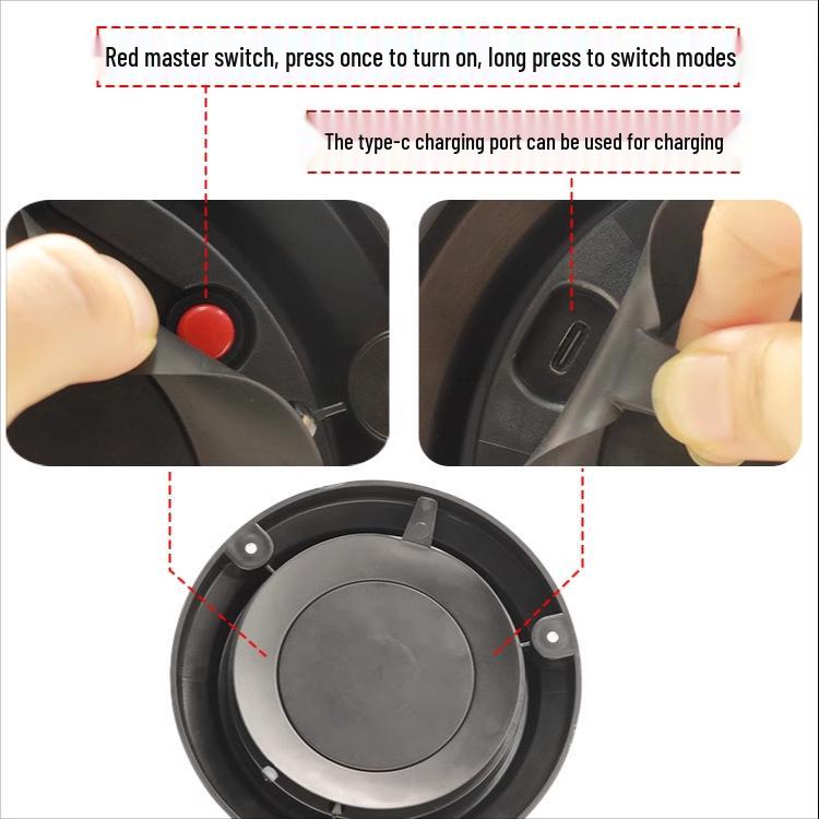 Solar-Powered Magnetic Car Roof Strobe Light for Night Parking and Accident Prevention.