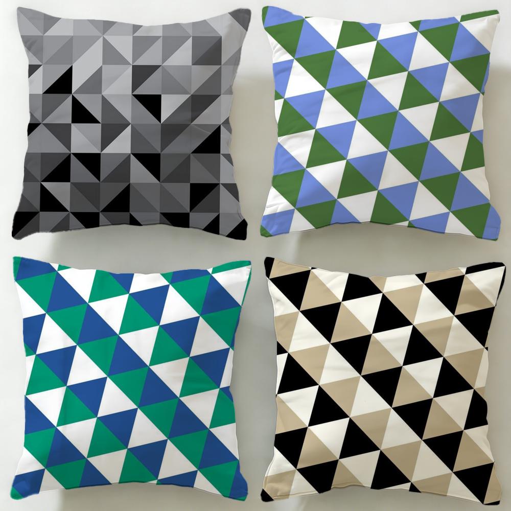 Geometric Line Texture Cushion Cover Soft EasyWash Pillow Case Versatile for Couch Bed Travel and Office