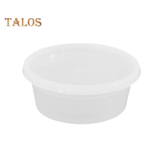 20Pcs Food Storage Box with Airtight Lid Round Clear Food Grade BPA-Free Freezer Microwave Safe Meal Prep Deli Takeaway Food Packing Container