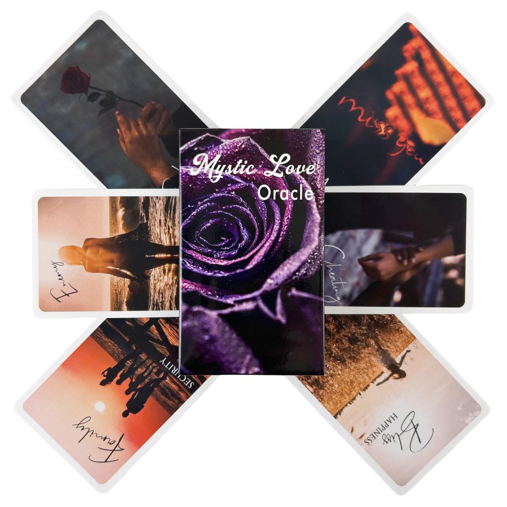 Mystic Love Oracle Cards Game Divination Deck English Versions Edition Tarot Board Playing Table Game For Party