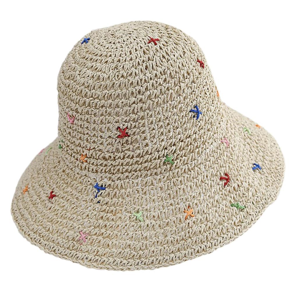 Girls Straw Hat for Beach Getaways Woman Straw Weaving Beach Hat Teens Holiday Spring Camping Breathable Sun Hat
